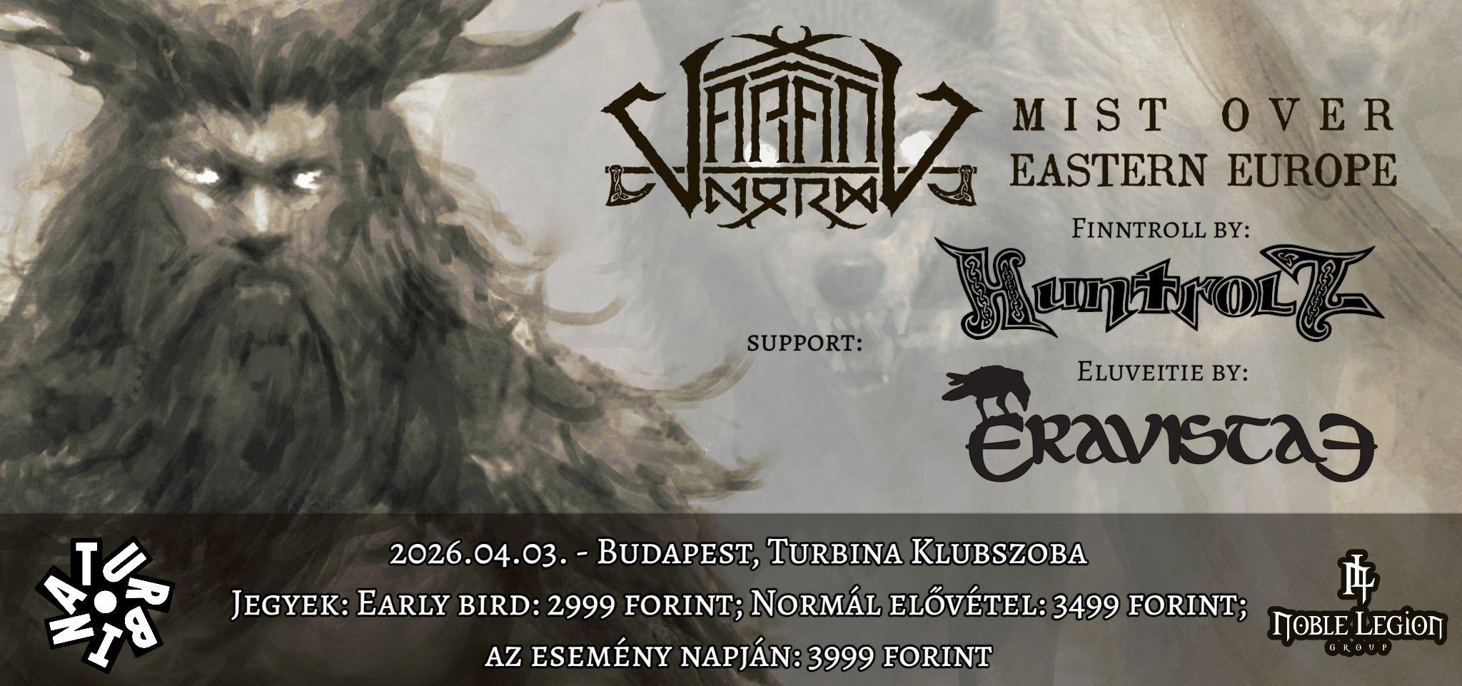 MIST OVER EASTERN EUROPE TOUR 2026 // VARANG NORD (LV) x HUNTROLL x ERAVISTAE